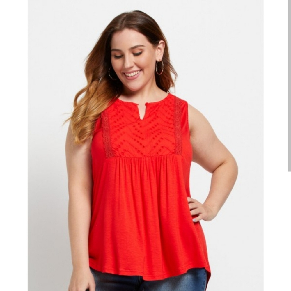 Modcloth x Tea with Lemon Eyelit Bib Tunic